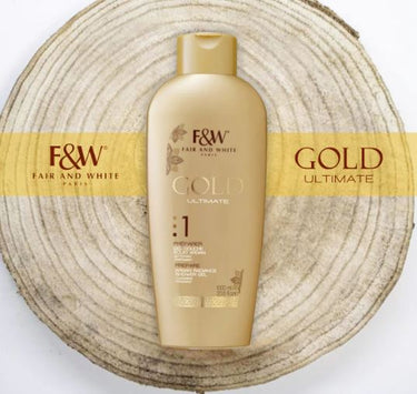 FAIR & WHITE Gold Shower Gel with Argan Oil (1000 ml /33.8oz), Sareya Beauty Supply store in Calgary Alberta Canada